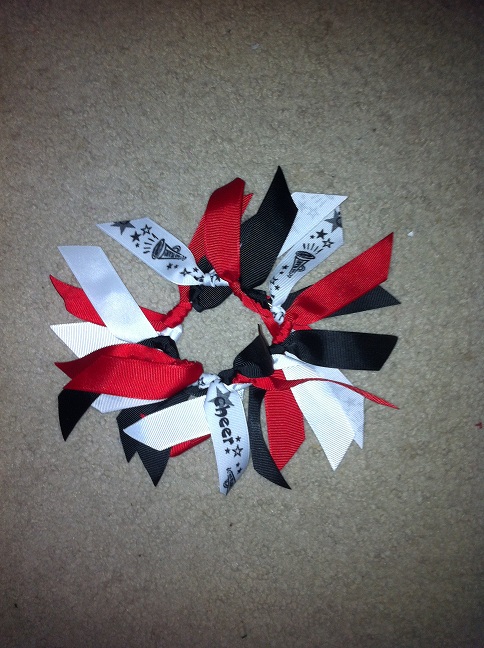 Scrunchie with Funky Cheer Ribbon-